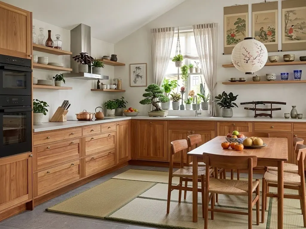Kitchen in the Japanese style template