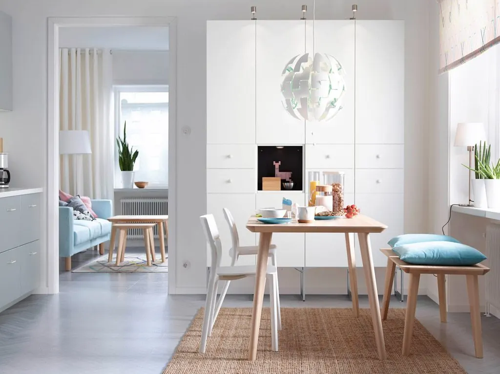 Light Scandinavian dining room